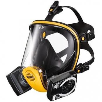 Masque complet DeWalt DXIR1FFMMP3 léger, filtres P3, taille M