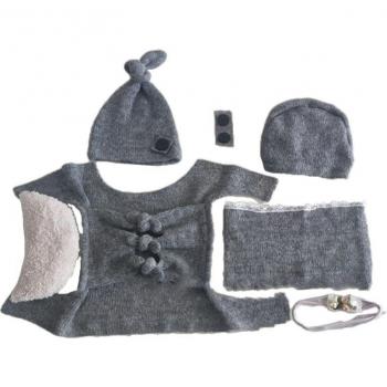 Stretchy Baby Wrap and Hat Set