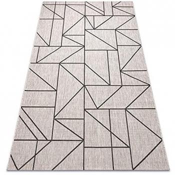 Tapis Floorlux Corde Sizal 20605 Argentin Noir Beige 200x290 cm