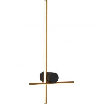 Applique LED Moderne entrecroisée Noir et Doré