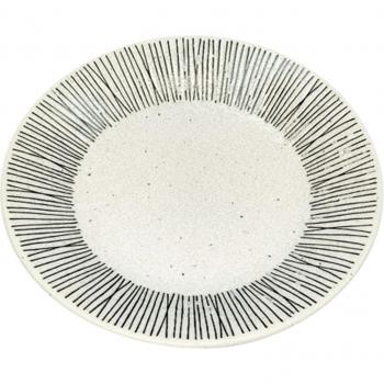 White Ceramic Plate Made in Japan