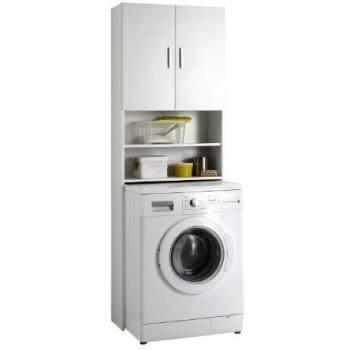 Mueble FMD para Lavadora y WC, Color Blanco