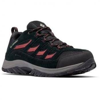 Zapatillas Columbia Crestwood Waterproof Hombre Negro/Rojo