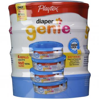 Playtex Nappy Genie 4‑Pack Refill Set – 960 Pieces Each