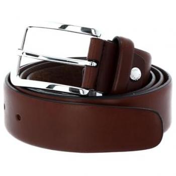 The Bridge Men's Classic Brunelleschi Brown Leather Belt 110 cm