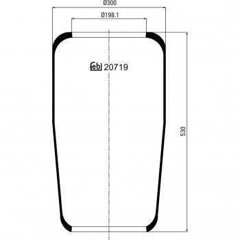 Stivale FEBI BILSTEIN per sospensione ad aria 20719