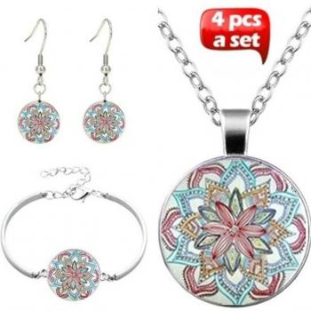 Ensemble de bijoux en verre pour femmes