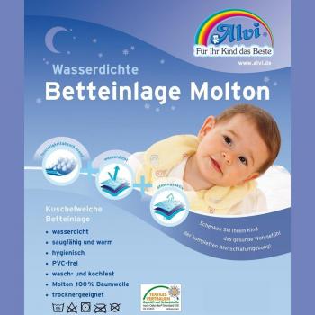 Babybett-Polster Alvi 93738 – Molton 50 × 90 cm