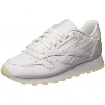 Reebok Classic Leather L Damen Sportschuhe, Elfenbein (Pearl-white / White / Ice), 40.5 EU