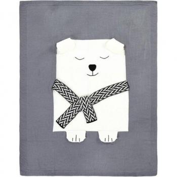 Manta de Abrazo Oso Blanco para Bebés