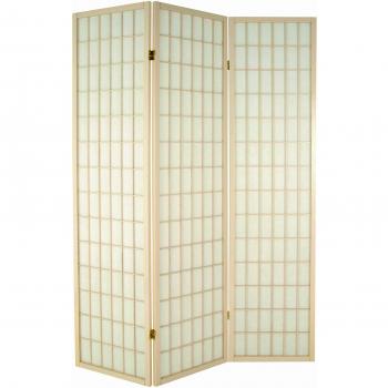 Cremeweißer Paravent Haku 34864 – 131 x 2 x 179 cm
