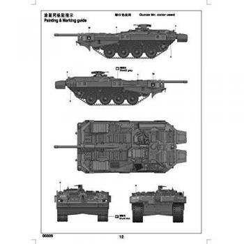 Strv 103b MBT Suédois à l’échelle 1,35 – Trumpeter