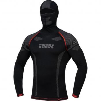 Maillot de corps à capuche IXS 365 Noir-Gris
