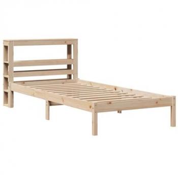 Einzelbett Massivholz Kiefer 90 × 190 cm ohne Matratze