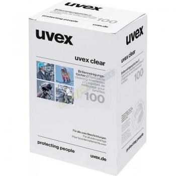 Uvex Cleaning Towelettes 100Box UV12583