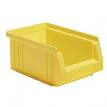 Boîte de rangement transparente PLK jaune L164xB105xH75 mm