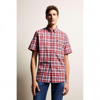 Bugatti Kurzarmhemd mit Button-Down-Kragen