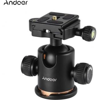 Trépied caméra en aluminium Andoer avec rotule et vis de 1/4