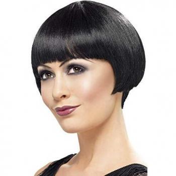Smiffys Damen-Perücke – Schwarzer Flapper Bob 1920s – Kurz – One Size