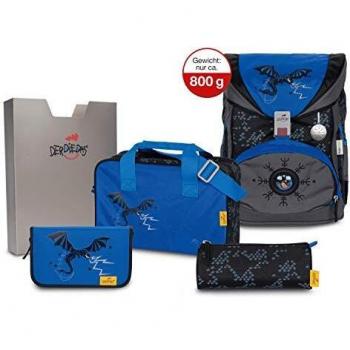 Schulranzen‑Set ErgoFlex Exklusiv Superflash (5 Stück)