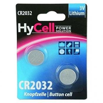 HyCell Lithium Knopfzelle CR 2032, 2er Pack