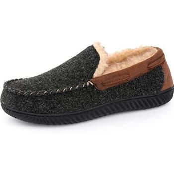 Pantofole in memory foam RockDove Hearthfire Misura 7 UK Nere