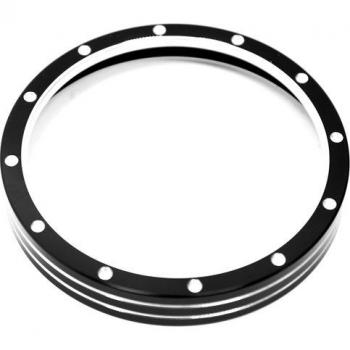 Hochglanz Billet Tachometerrahmen schwarz für Harley-Sportster 883 1200 XL Dyna Bob Low