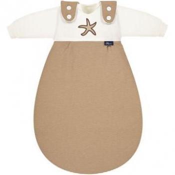 Saco de dormir Alvi® Baby-Mäxchen® 3 piezas estrella de mar taupe/blanco TOG 2.5