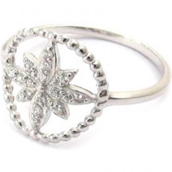 Scarlett Elegance Zilver Ring 58 – Wit