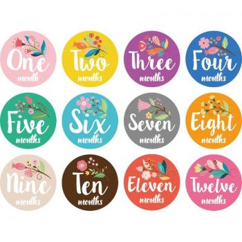 Kit de Etiquetas para Acontecimientos Mensuales del Bebé