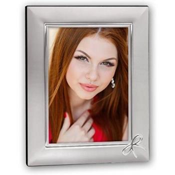 ZEP Bow Classic Metal Photo Frame – Silver, 33 cm × 2.5 cm × 28 cm