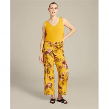 Viscosa EcoVero Pantalón Estampado de Mujer