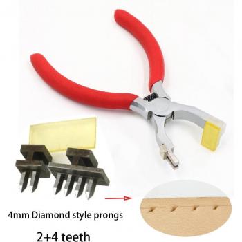 Set de Herramientas de Cuero con Punzonadora y Cincel 4mm/3.38mm