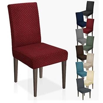 MAXIJIN Newest Jacquard Dining Room Chair Cover Set for 4 Chairs