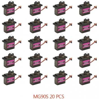 Micro Servo MG90S 4/5/10/20 pièces à Engrenage Métallique