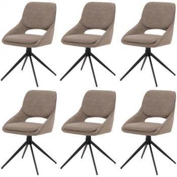 6er Set Boucle Stühle MCW-N73