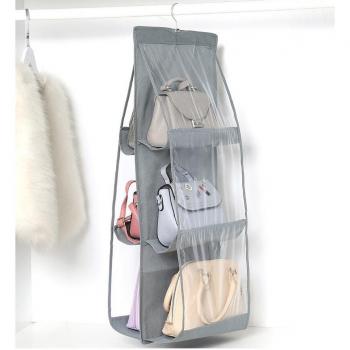 Dual-Sided Closet Hanger for Shoes and Bags