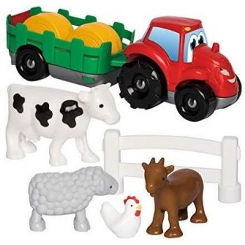 Tracteur avec remorque et animaux de la ferme Abrick 3348