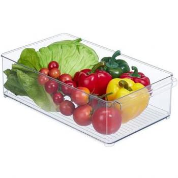 Caja organizadora para nevera Relaxdays, 10x20,5x36,5 cm, ideal para alimentos