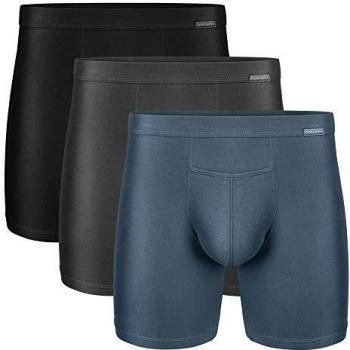 Herrenboxershorts Langes Bein, 3 Stück, Supima Baumwolle