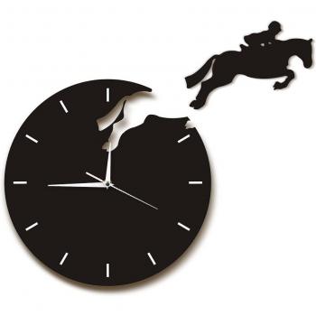 Reloj de pared con diseño ecuestre