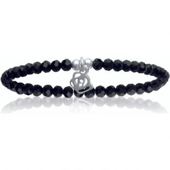 Trésors De Lily Black Crystal Bracelet