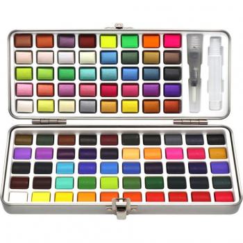 Seamiart Basic Neon Glitter Watercolor Paint Set