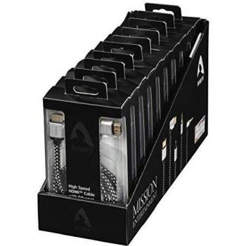 Avinity HDMI-Kabel, 1,5 m, 90° Stecker, goldfarben