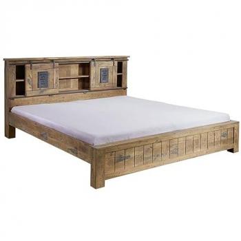 Letto matrimoniale in legno di mango
