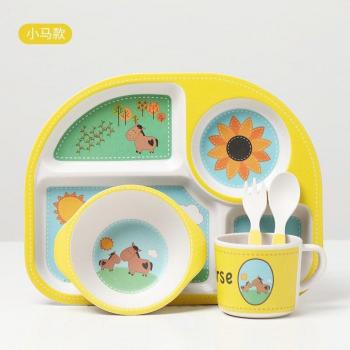 Set de plats en bambou pour bébés