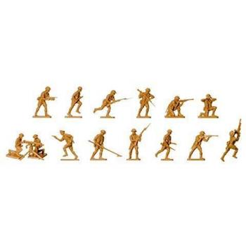 Airfix Seconde Guerre Mondiale Britannique 8ème armée, Coffre de Figurines 1: 76 Échelle Multicolore