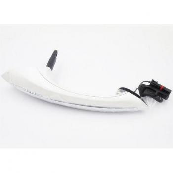 Accesorio Exterior Manija Entrada Confort Delantera Izquierda Blanca para BMW Serie 5 F10 Versiones 520d 520i 525d 528i 530d 530i, Parte No. 51217231931