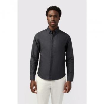 Oxford Shirt in Melka Grey – Regular Fit, Long Sleeve