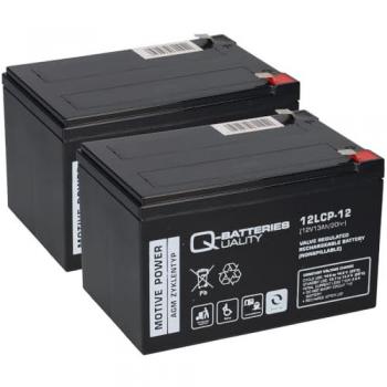 Rasenroboter Akku kompatibel, 24V, 2 x 12LCP-12, 12V-13Ah, AGM, wartungsfrei von Q-Batteries